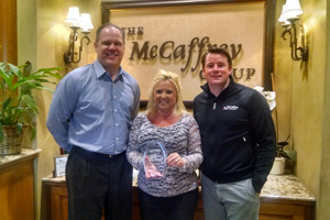 Janel Showers Honored for Ten Years of Success with McCaffrey Homes