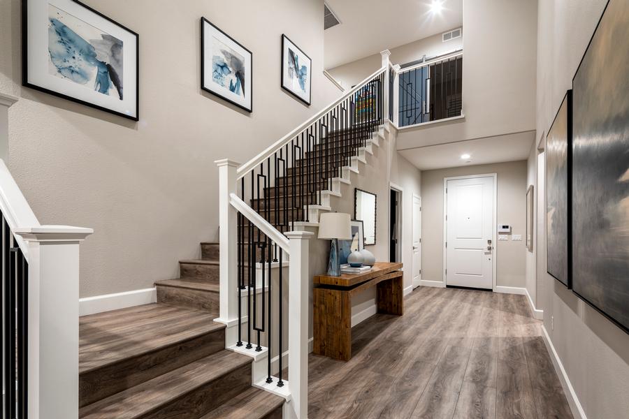 Sage Model Entryway & Stairs